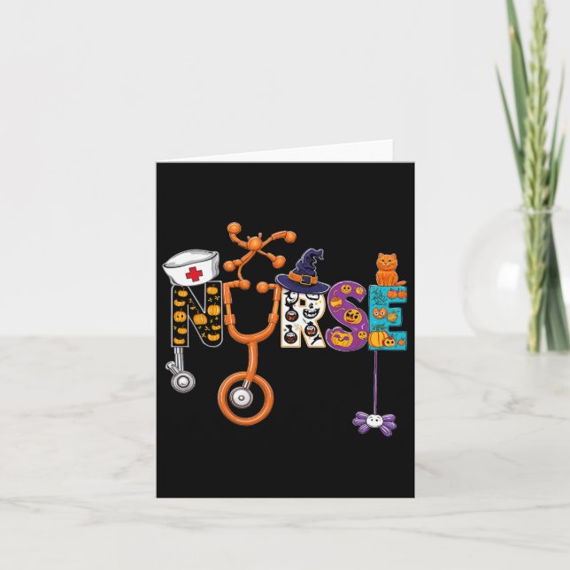 Butterfly Skull Skeleton Retro Halloween  Card (Front)