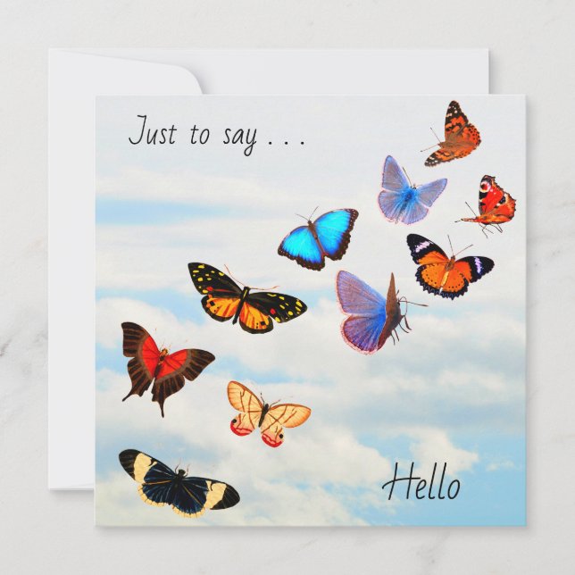 Butterfly Sky  Card (Front)