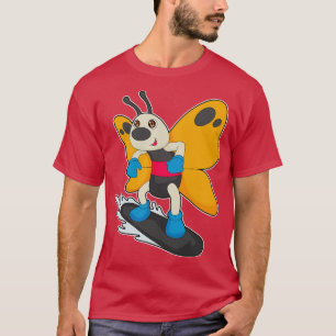 Butterfly Snowboard Winter sports T-Shirt
