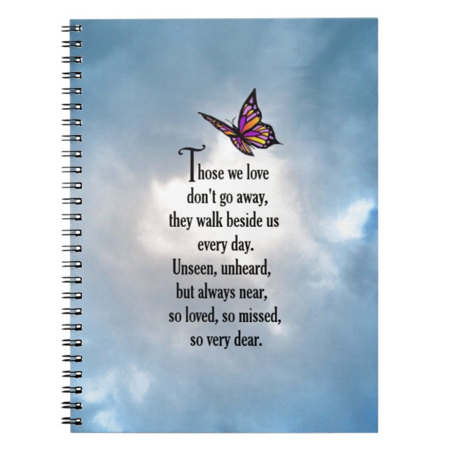 Butterfly "So Loved" Poem Notebook (Front)