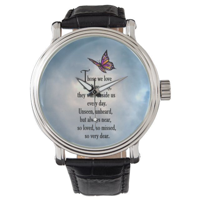 Butterfly "So Loved" Poem Watch (Front)