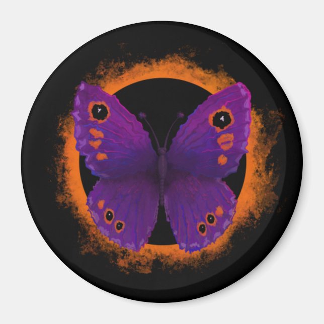 Butterfly Soular Eclipse Magnet (Front)