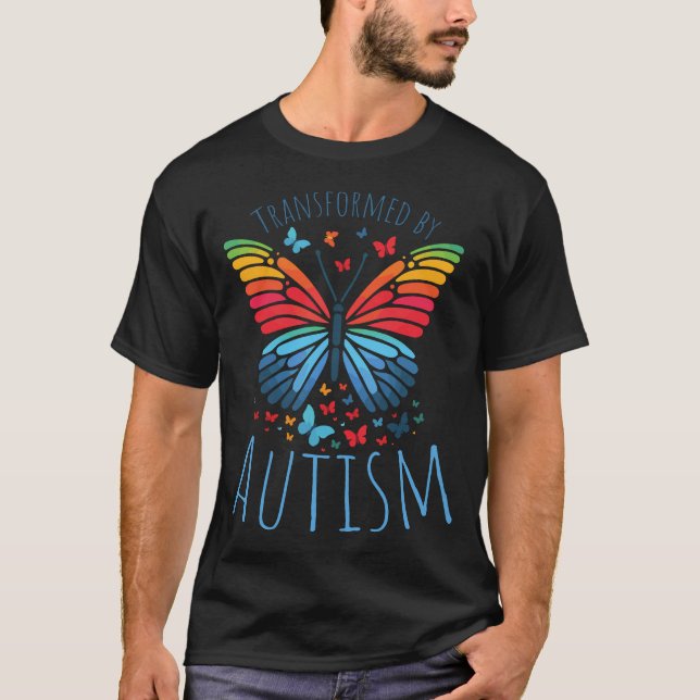 Butterfly Spectrum - Transformed by Autism T-Shirt (Front)