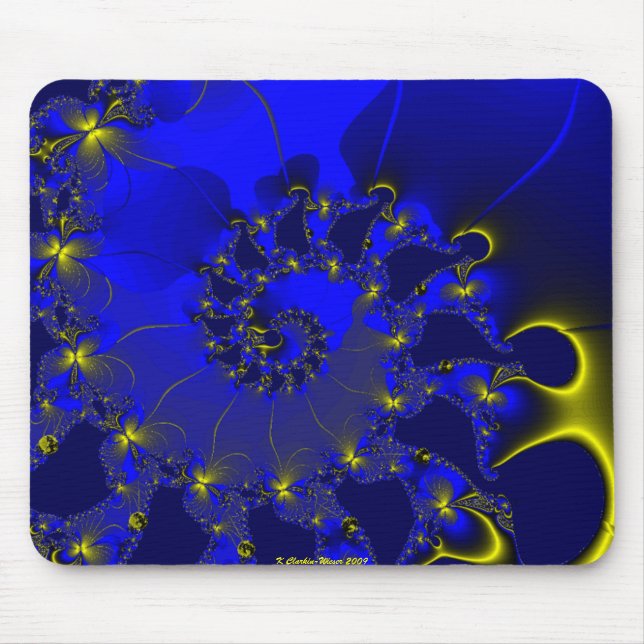 Butterfly Spiral Mouse Mat (Front)