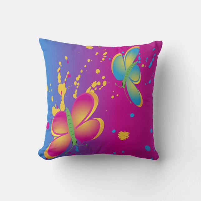 Butterfly Splash Cushion (Front)