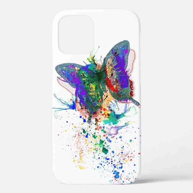 Butterfly splatter Case-Mate iPhone case (Back)