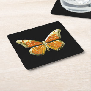 Butterfly Square Paper Coaster