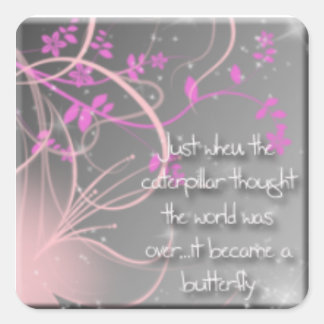 Butterfly Square Sticker
