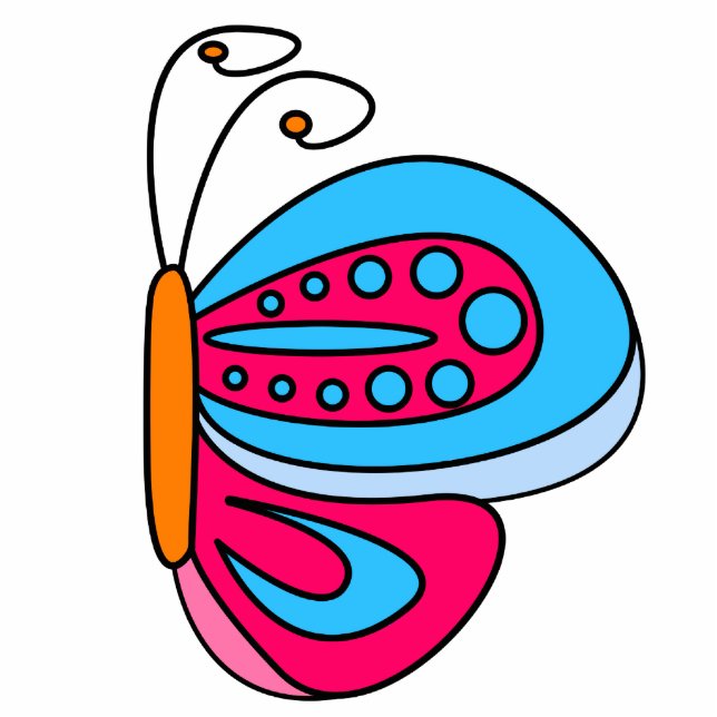 Butterfly Standing Photo Sculpture (Front)