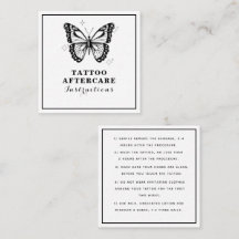 Butterfly & Starry Tattoo Aftercare Instructions