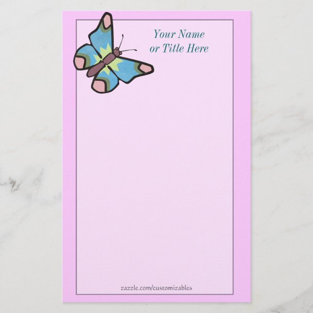 Butterfly Stationery (Front)