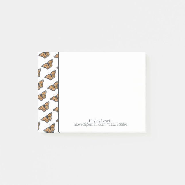Butterfly Stationery Post-it Notes (Front)