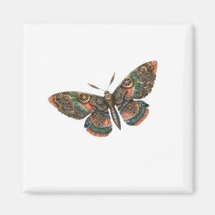 butterfly steampunk magnet