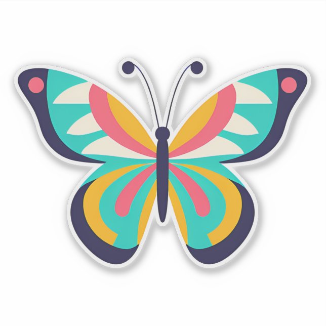 Butterfly  Sticker (Front)