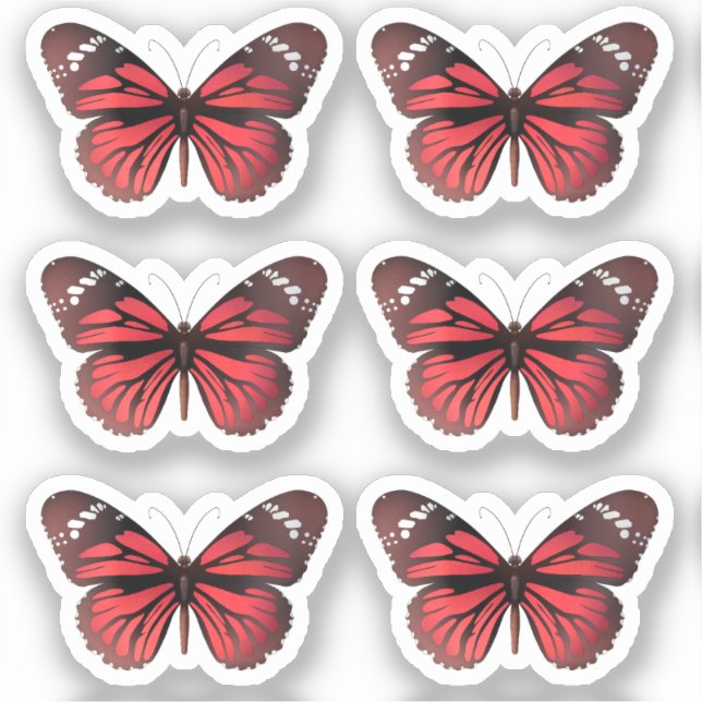Butterfly stickers pack Garden Elegant Monarch set (Front)