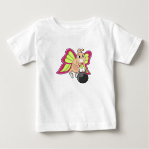 Butterfly Strength training Dumbbell Baby T-Shirt