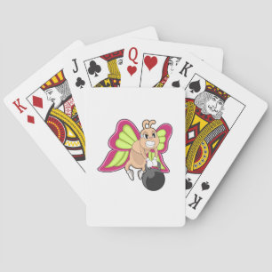 Butterfly Strength training Dumbbell Playing Cards