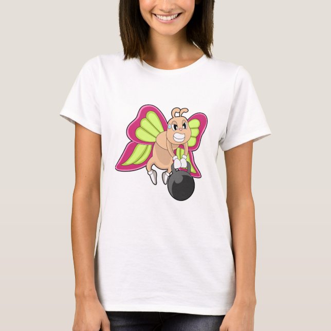 Butterfly Strength training Dumbbell T-Shirt (Front)