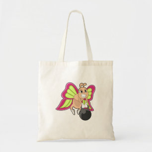 Butterfly Strength training Dumbbell Tote Bag