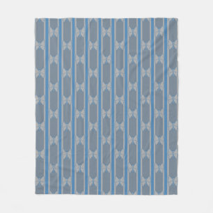 Butterfly Striped Fleece Blanket