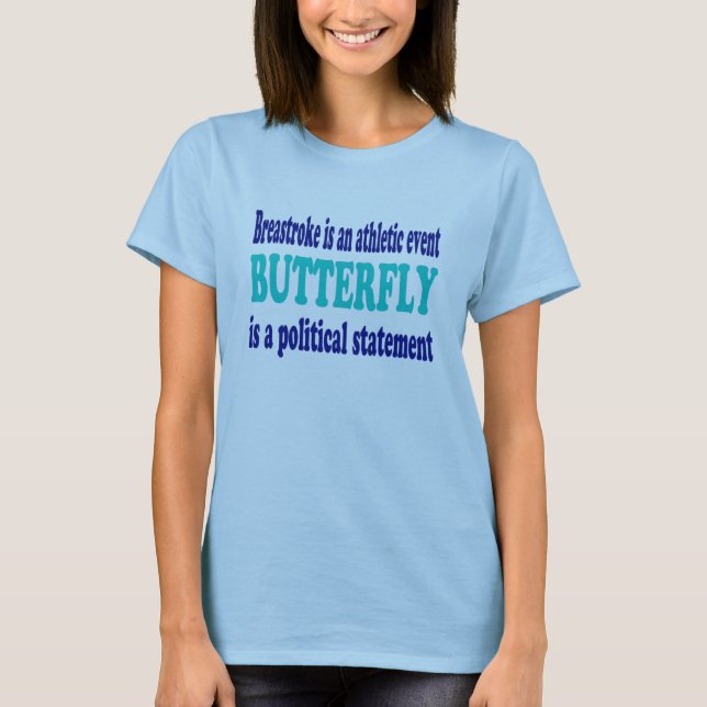 Butterfly Stroke Swim T-Shirt (Front)