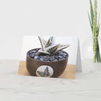 Butterfly Succulent Notecard by Succulent Designs