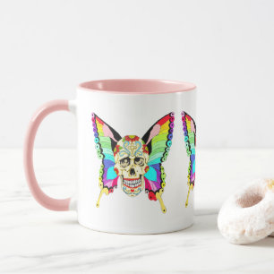 Butterfly Sugar Skull Mug