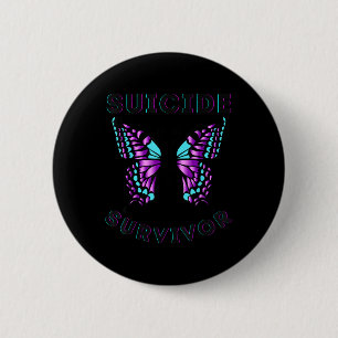 Butterfly Suicide Survivor Awareness Prevention Ki 6 Cm Round Badge