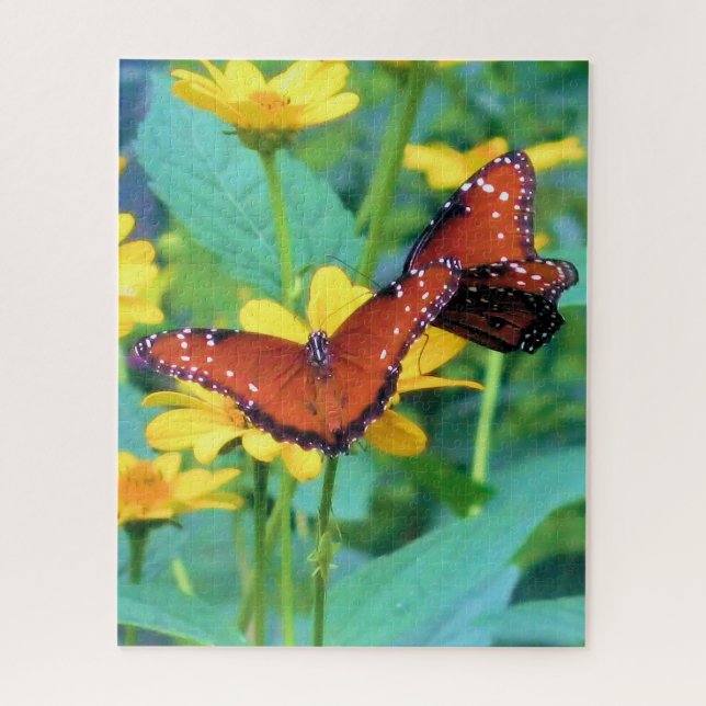 Butterfly Summer Garden - 16x20 - 520 pc Jigsaw Puzzle (Vertical)