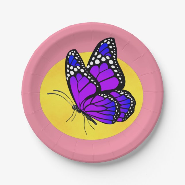 Butterfly & Sun for Paper Plate (Front)