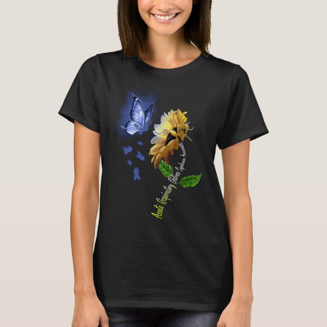 Butterfly Sunflower Acute Respiratory Distress Syn T-Shirt (Front)