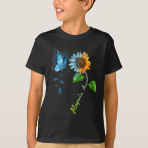 Butterfly Sunflower Alopecia Awareness T-Shirt