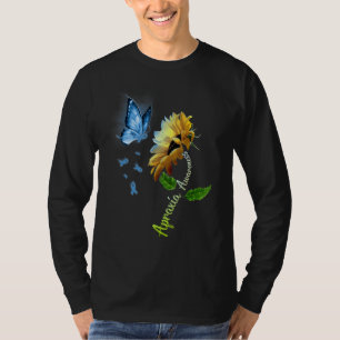 Butterfly Sunflower Apraxia Awareness T-Shirt