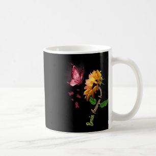Butterfly Sunflower Brain Aneurysm Awareness 1 Coffee Mug