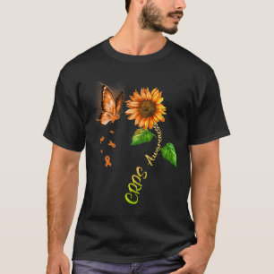 Butterfly Sunflower Crps Awareness 1  T-Shirt