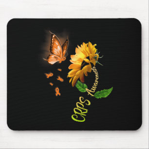Butterfly Sunflower CRPS Awareness Mouse Mat