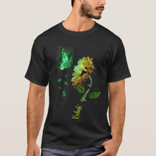 Butterfly Sunflower Kabuki syndrome Awareness T-Shirt