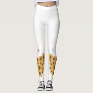 Butterfly & Sunflower Leggings –Vibrant and Style
