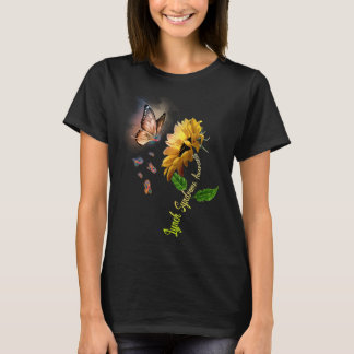 Butterfly Sunflower Lynch Syndrome Awareness T-Shirt