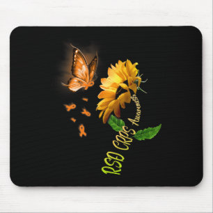Butterfly Sunflower Rsd Crps Awareness 1 Mouse Mat