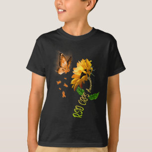 Butterfly Sunflower Rsd Crps Awareness 1 T-Shirt