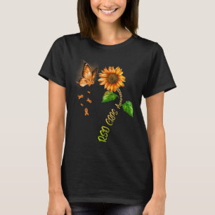 Butterfly Sunflower Rsd Crps Awareness T-Shirt