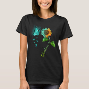 Butterfly Sunflower Scleroderma Awareness T-Shirt