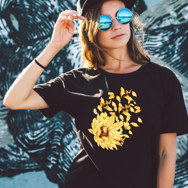   Butterfly sunflower T-Shirt (Creator Uploaded)