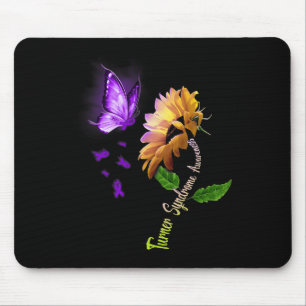 Butterfly Sunflower Turner Syndrome Awareness Mouse Mat