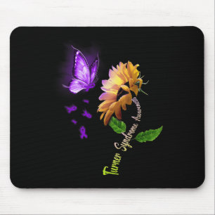 Butterfly Sunflower Turner Syndrome Awareness Mouse Mat