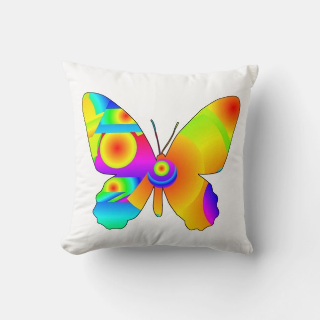 Butterfly Sunrise Cushion (Front)
