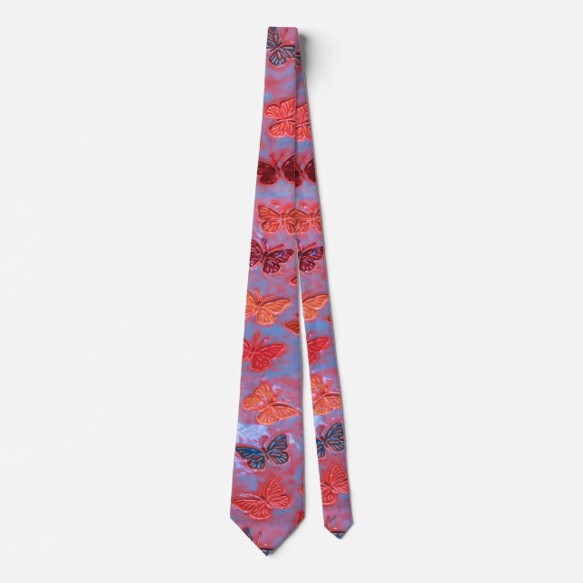Butterfly Sunset Necktie (Front)