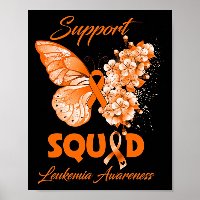 Butterfly Support Squad Leukaemia Awareness  Poster (Front)