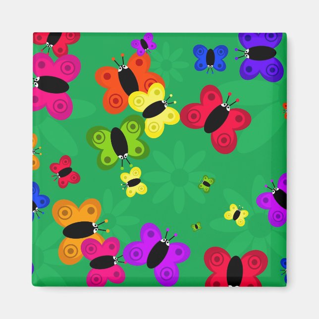 Butterfly Swarm Magnet (Front)